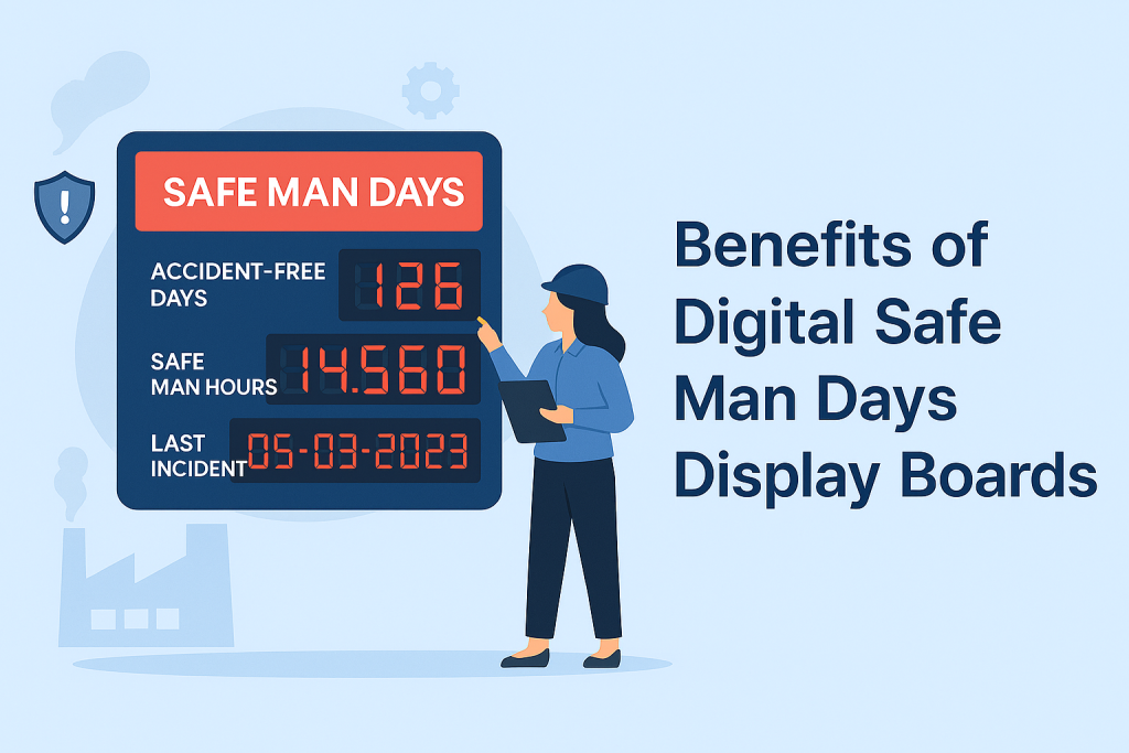 Man Days Example Benefits of Digital Safe Man Days Display Boards - Compucare India